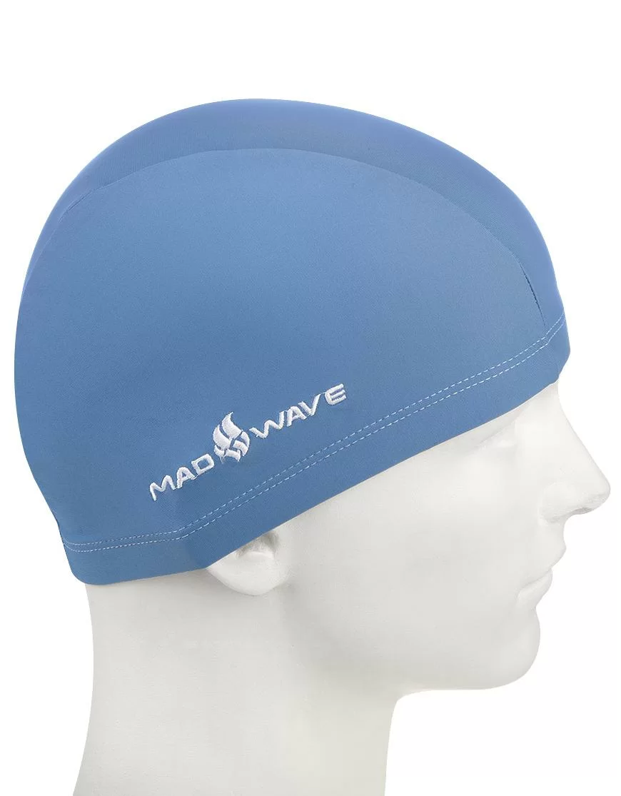 Фото Шапочка для плавания Mad Wave Lycra Adult azure M0525 01 0 17W со склада магазина Спортев