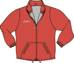 Фото Куртка Asics Jacket Time JR в/з красная T557Z2/0026 со склада магазина СпортЕВ