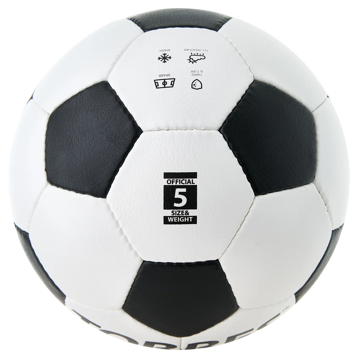 Фото Мяч футбольный Torres Main Stream р.5 32 п. ПУ белый-черный F30185 со склада магазина Спортев