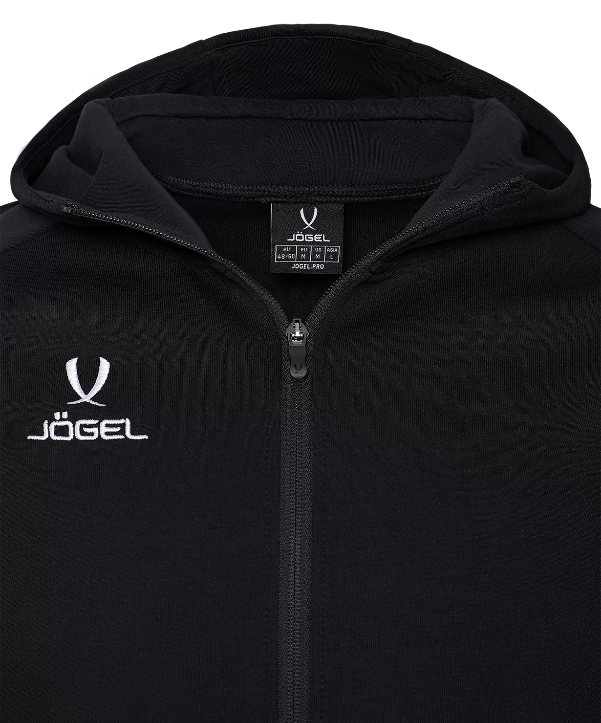 Фото Олимпийка с капюшоном ESSENTIAL Athlete Jacket, черный Jögel со склада магазина СпортЕВ