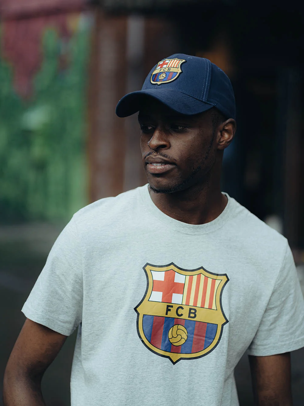 Фото Бейсболка Barcelona синяя р.55-58 107752 со склада магазина Спортев