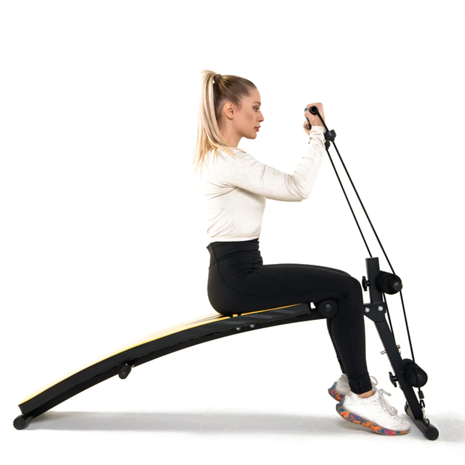 Фото Скамья для пресса DFC гантели, эспандеры D102RY со склада магазина Спортев