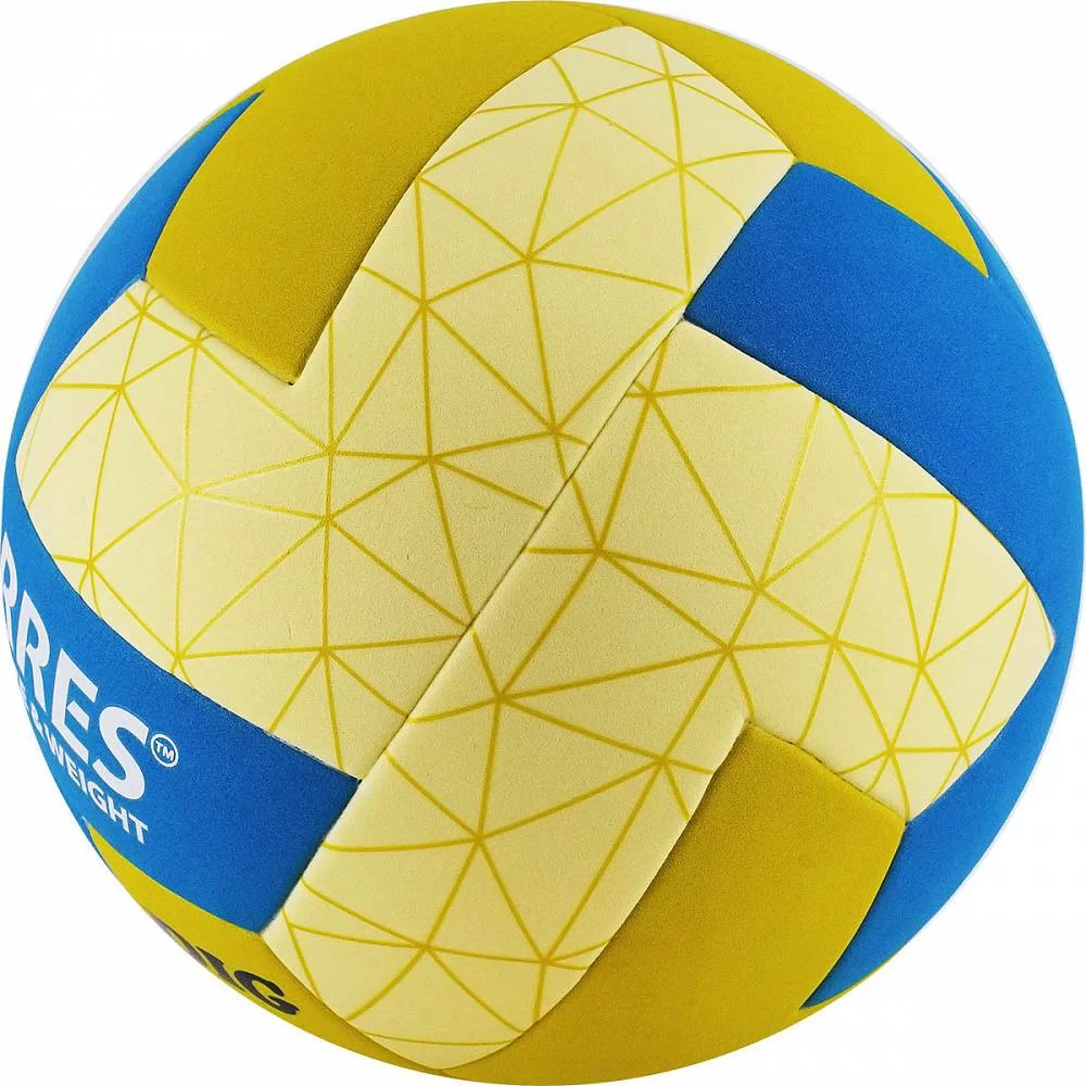 Фото Мяч волейбольный Torres Dig р.5 синт. кожа горчично-бирюзово-бежевый V22145 со склада магазина СпортЕВ