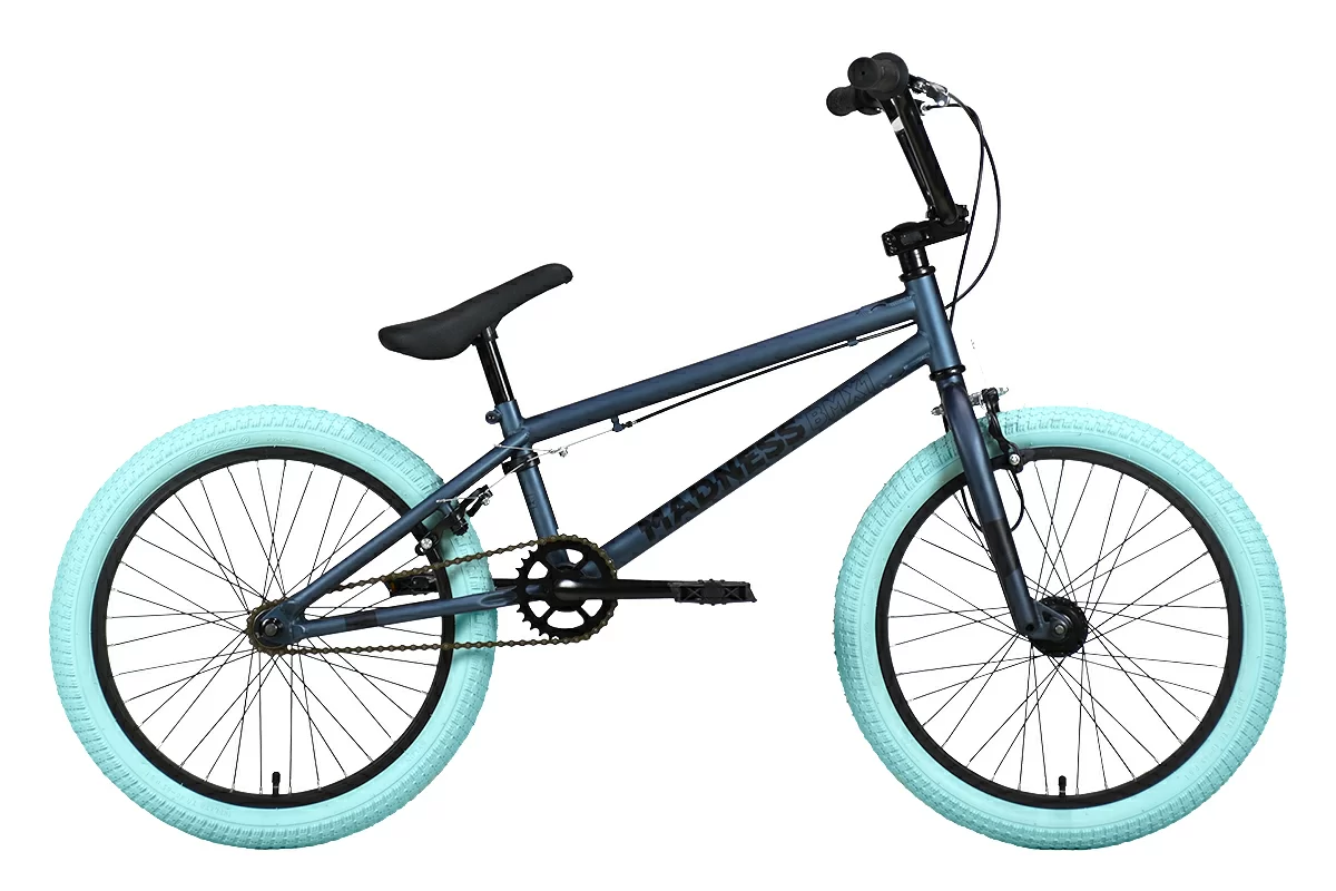 Фото Велосипед Stark Madness BMX 1 (2022) темно-синий/черный/голубой со склада магазина СпортЕВ