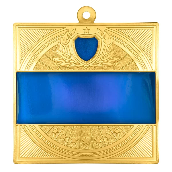 Фото Медаль MZP 301-65/GBU (65х65мм, s-2,5мм) латунь со склада магазина Спортев