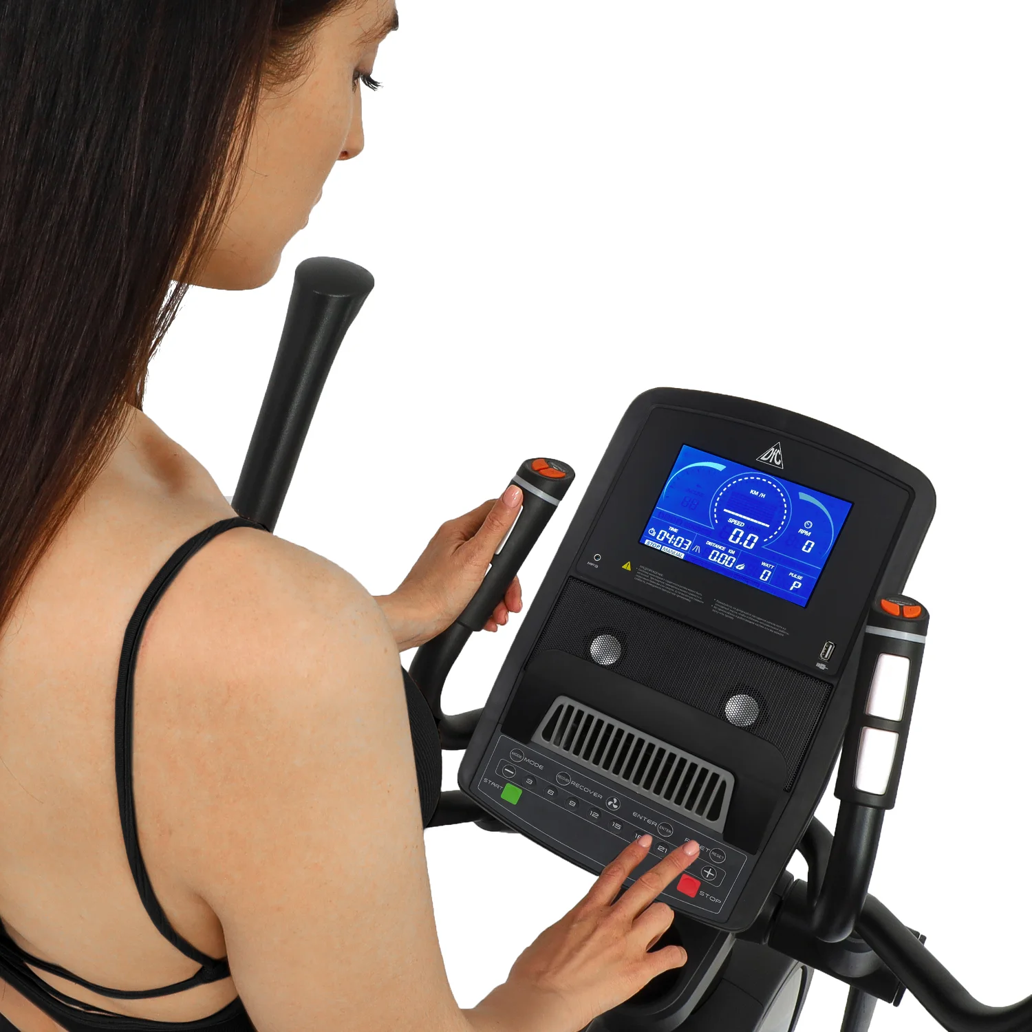 Фото Эллиптический тренажер DFC E5800P магн.эл.привод со склада магазина Спортев