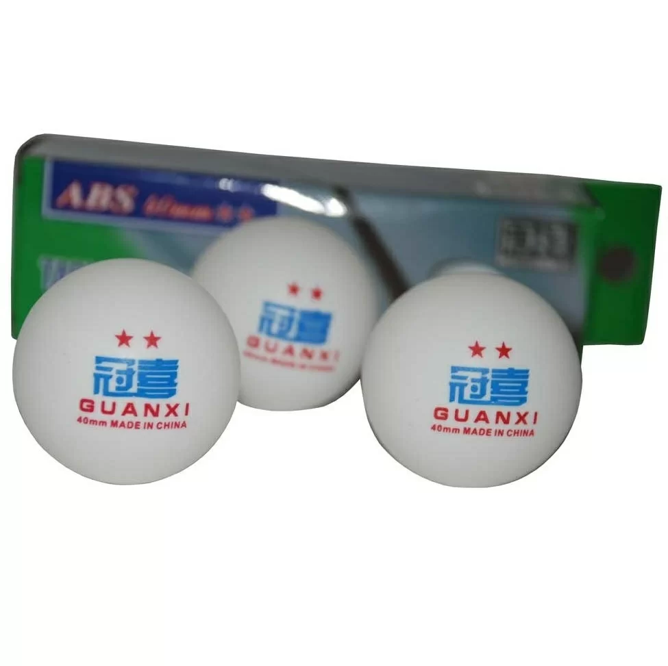 Фото Мяч для настольного тенниса YW-2002 2* (1 шт) белый со склада магазина СпортЕВ