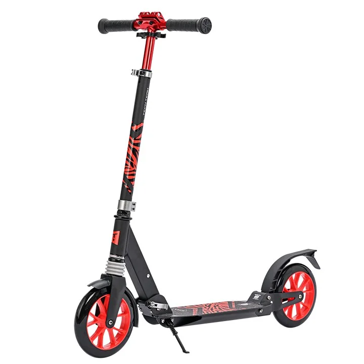 Самокат TechTeam City Scooter (2024) красный Фото Самокат TechTeam City Scooter (2024) красный со склада магазина Спортев
