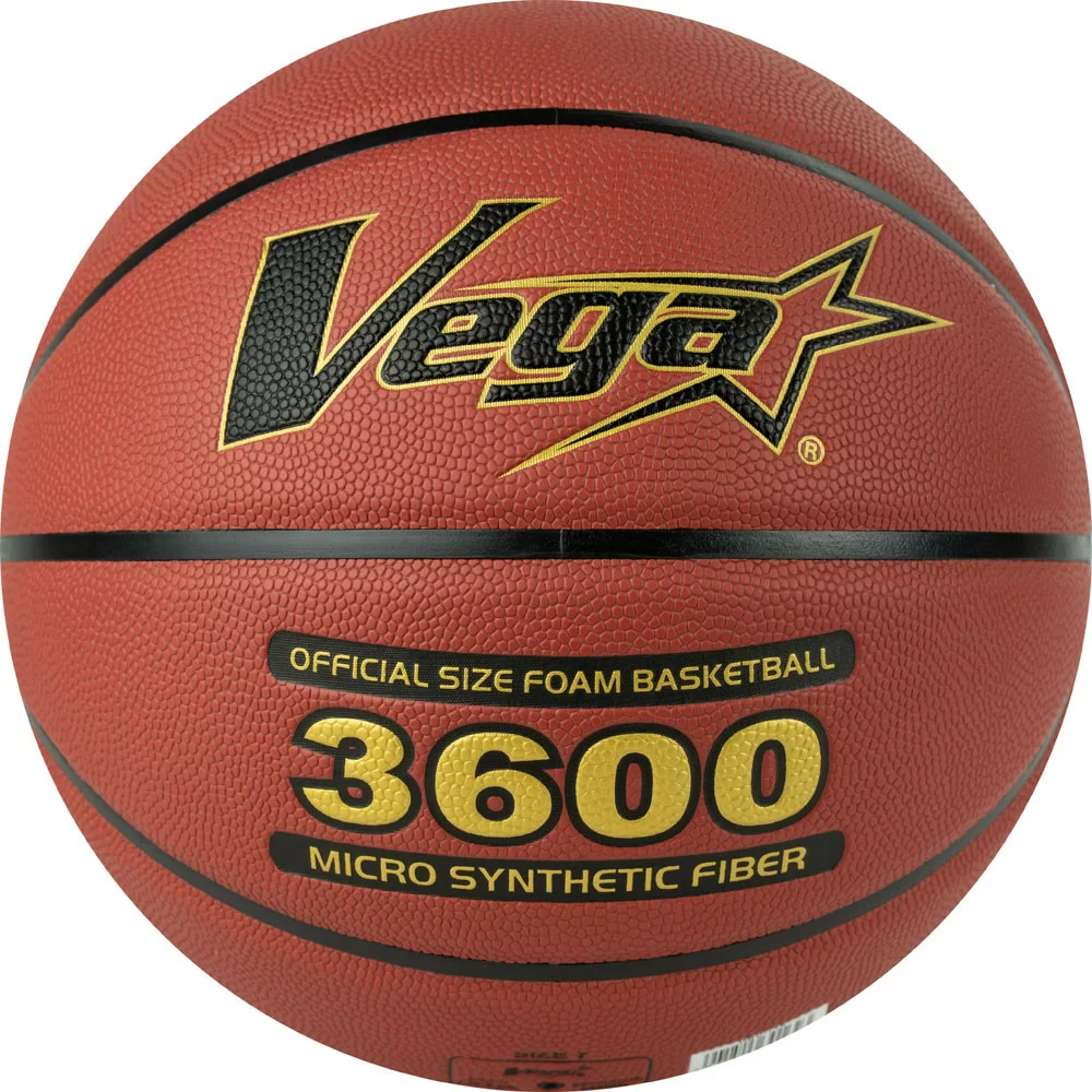 Фото Мяч баскетбольный VEGA 3600 размер №7 синт.кожа темно-коричневый OBU-718 со склада магазина СпортЕВ