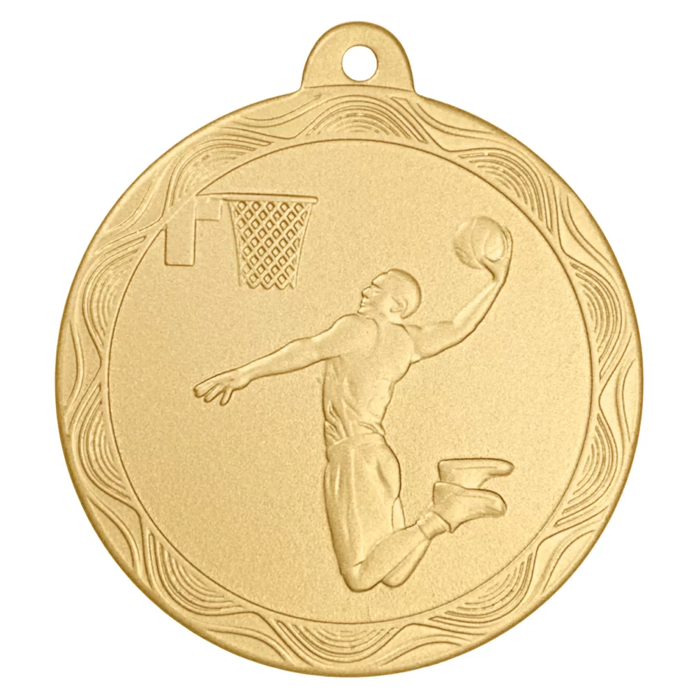 Фото Медаль MZ 63-50/GM баскетбол (D-50мм, s-2мм) со склада магазина Спортев