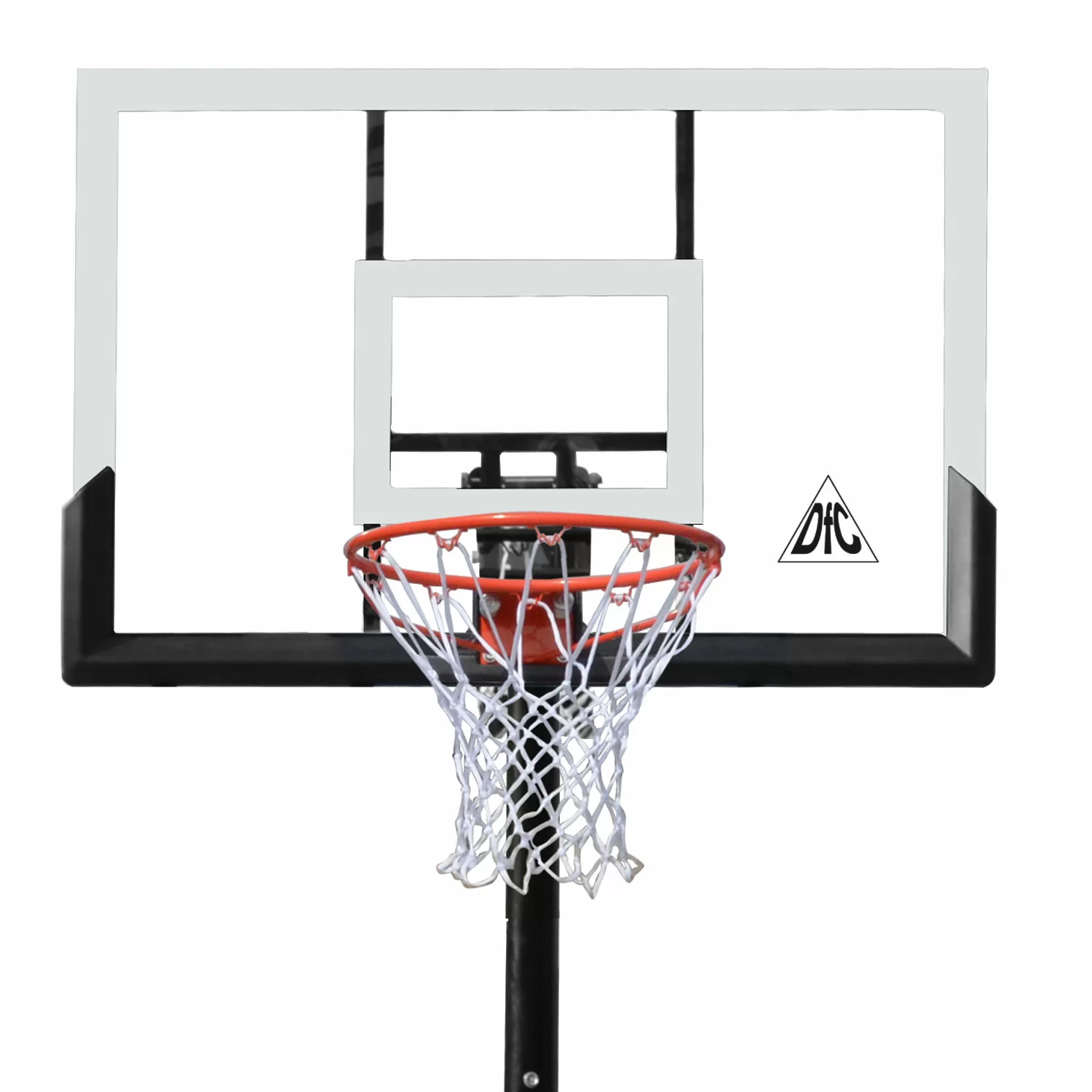Фото Баскетбольная мобильная стойка DFC STAND52P 132x80cm поликарбонат раздижн. рег-ка (два короба) со склада магазина СпортЕВ