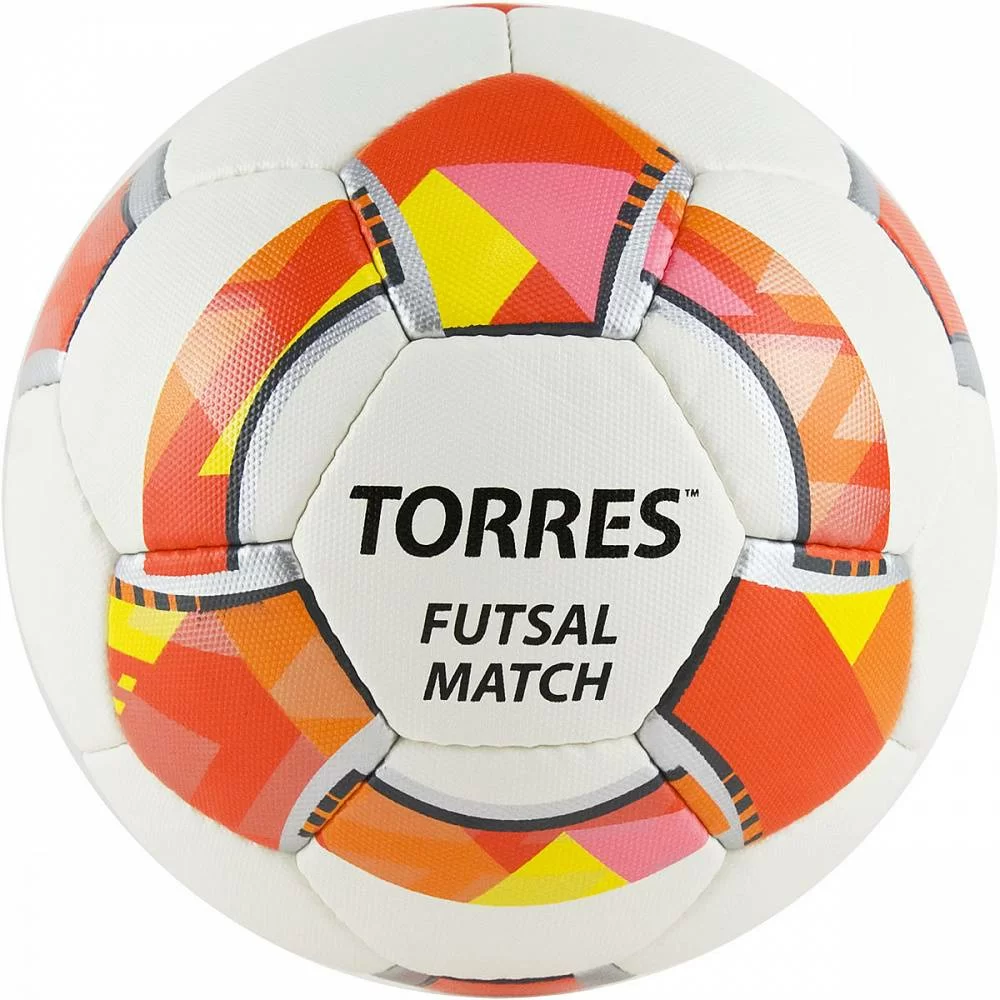 Фото Мяч футзальный Torres Futsal Match №4 32 панели PU бело-красный FS32064 со склада магазина Спортев