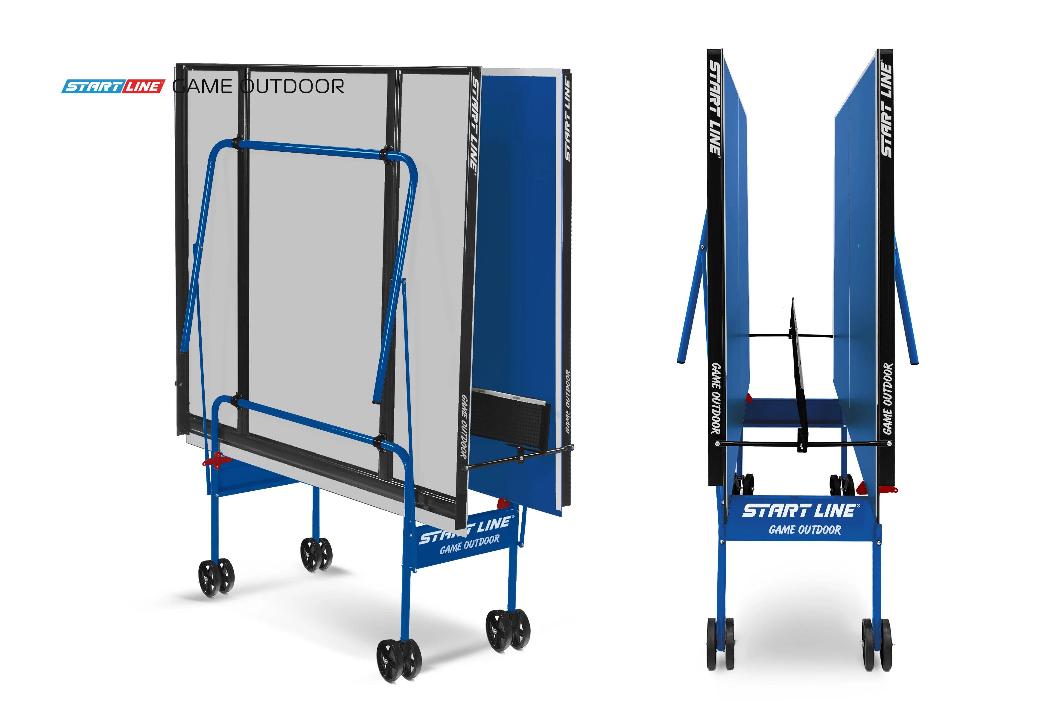 Фото Стол теннисный Game 6 Всепогодный с сеткой Синий со склада магазина Спортев