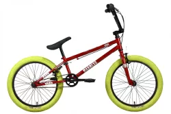 Велосипед Stark Madness BMX 1 (2024) красный/серебристый/хаки
