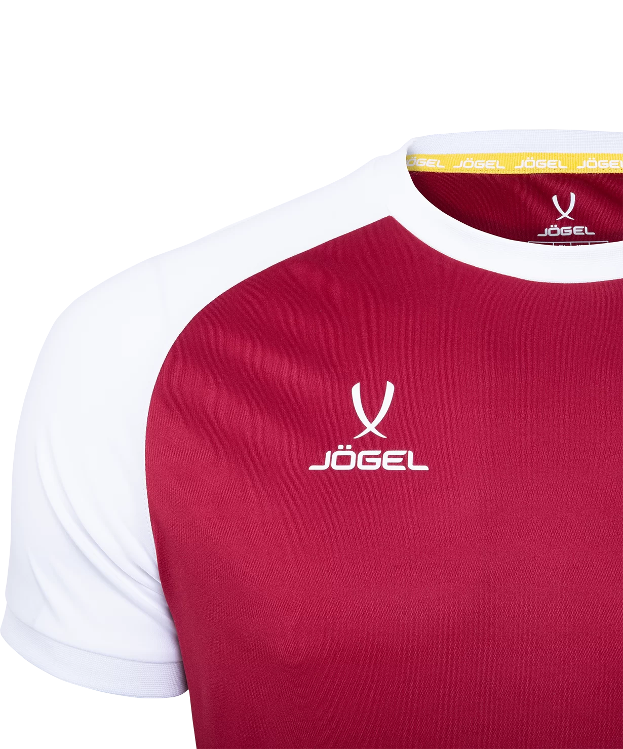 Фото Футболка игровая CAMP Reglan Jersey, гранатовый/белый, детский Jögel со склада магазина Спортев