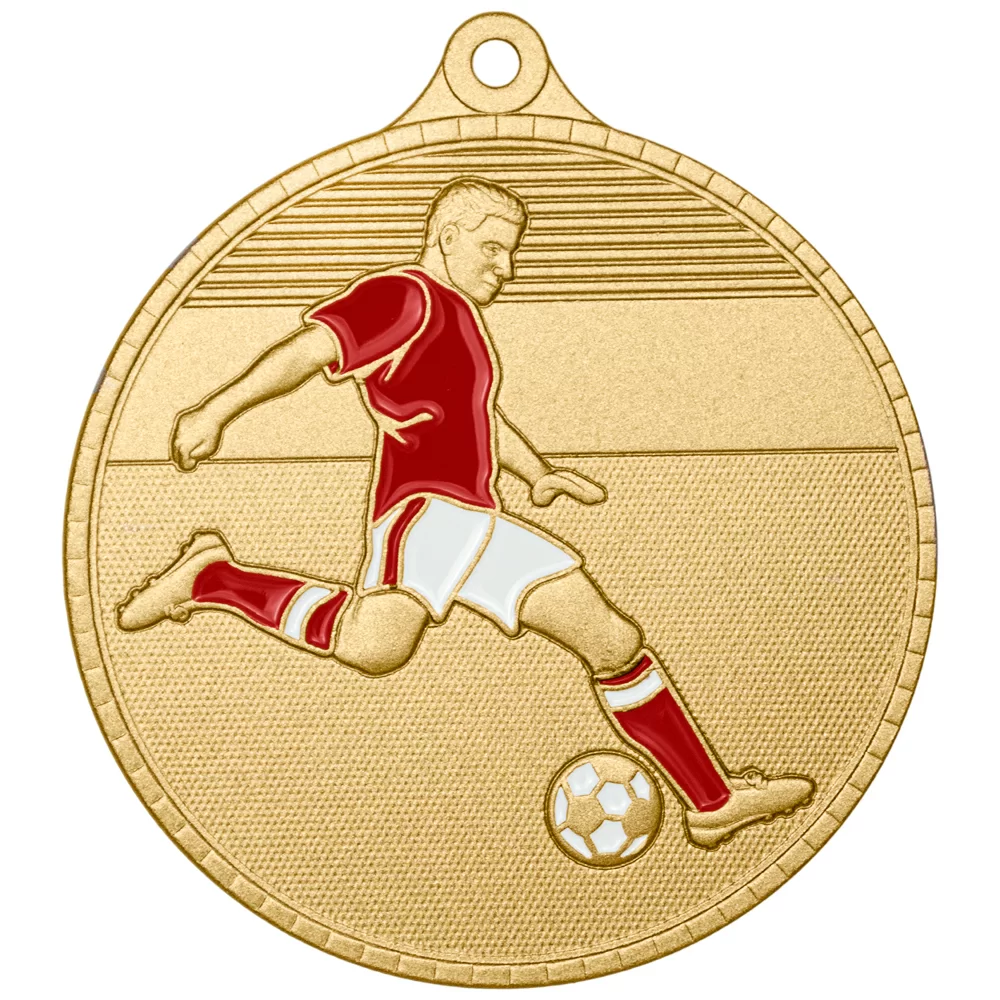 Фото Медаль MZP 600-55/G футбол (D-55мм, s-2 мм) со склада магазина Спортев