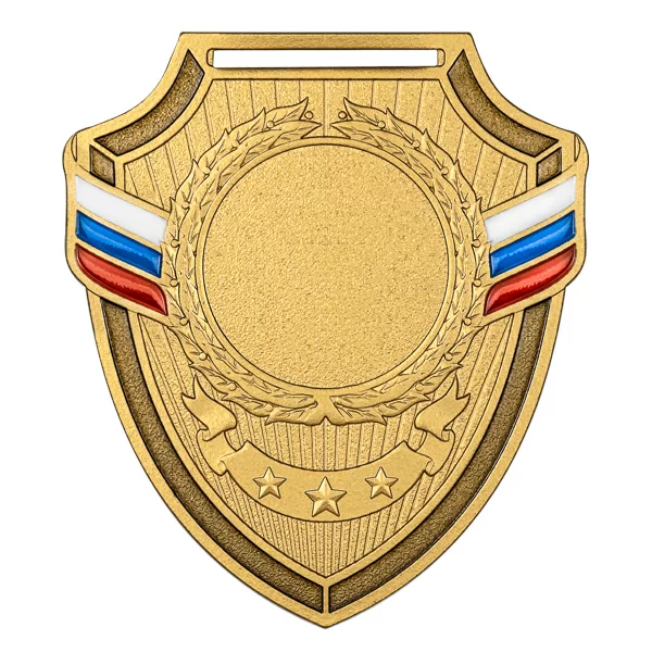 Фото Медаль MZP 557-65/GM (56х65мм, D-25мм, s-2мм) со склада магазина Спортев