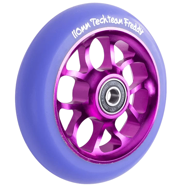 Фото Колесо для самоката TechTeam X-Treme 110 мм Форма Freddy фиолетовый со склада магазина СпортЕВ