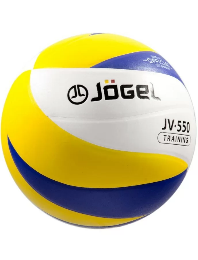 Фото Мяч волейбольный Jogel JV-550 синий/желтый 19095 со склада магазина СпортЕВ