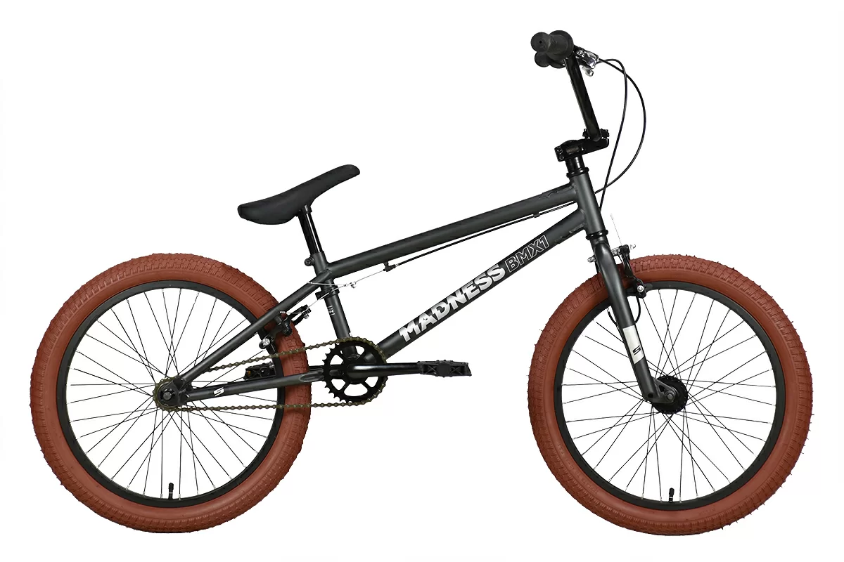 Фото Велосипед Stark Madness BMX 1 (2022) темно-серый/серебристый/коричневый со склада магазина Спортев