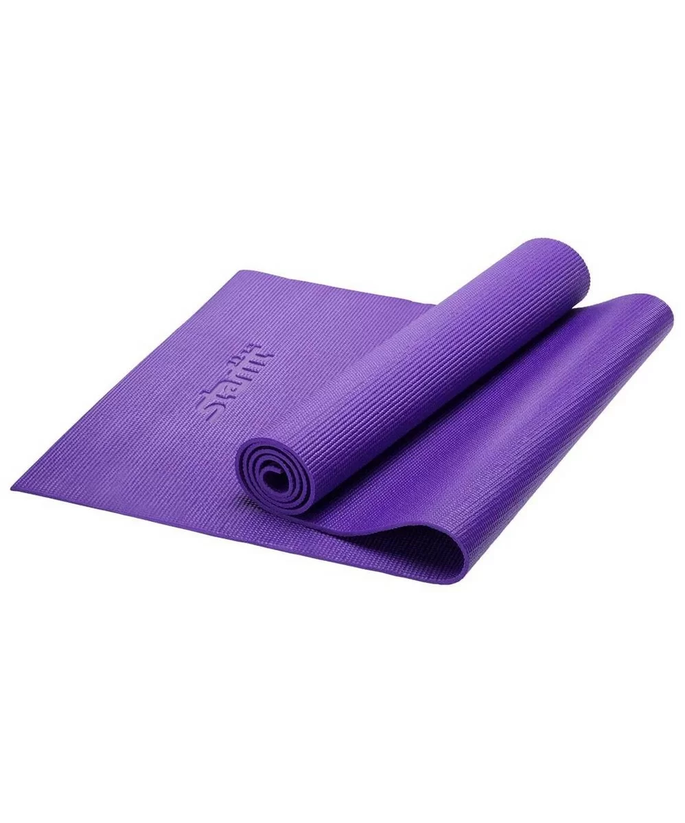 Фото Коврик для йоги 173x61x0,6 см StarFit FM-101 PVC фиолетовый 8836 со склада магазина СпортЕВ