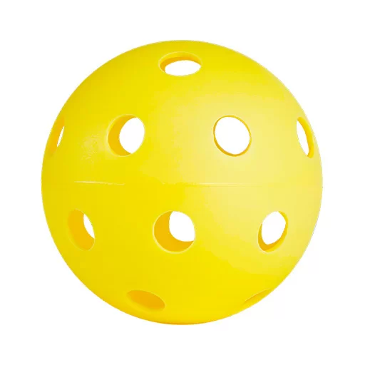 Фото Мяч для флорбола Well Hockey yellow 2416 со склада магазина СпортЕВ