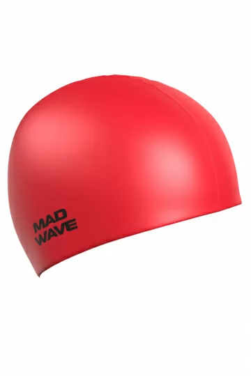 Фото Шапочка для плавания Mad Wave Intensive Big red M0531 12 2 05W со склада магазина СпортЕВ