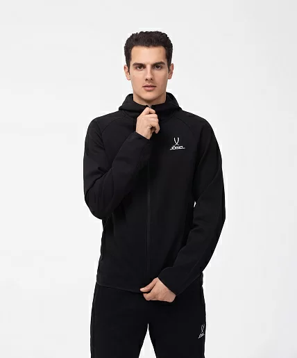 Фото Олимпийка с капюшоном Jogel Essential Athlete Jacket черный со склада магазина СпортЕВ