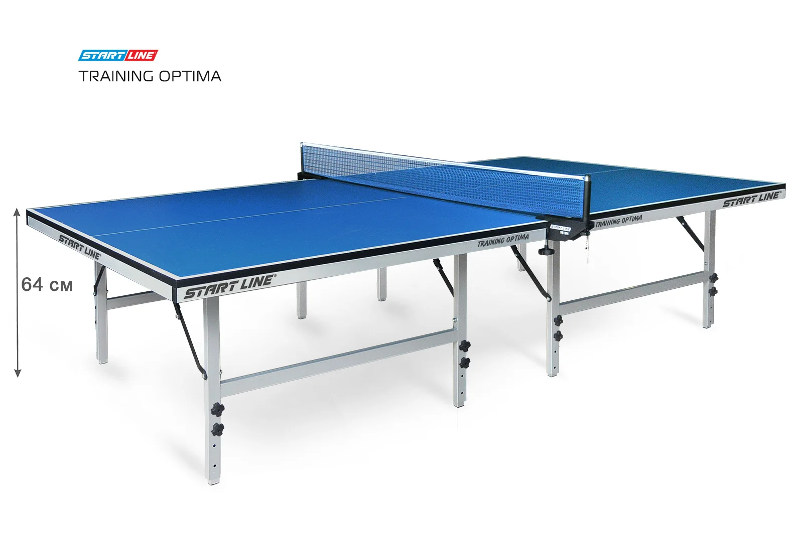 Стол теннисный Training Optima Синий Фото Стол теннисный Training Optima Синий со склада магазина Спортев