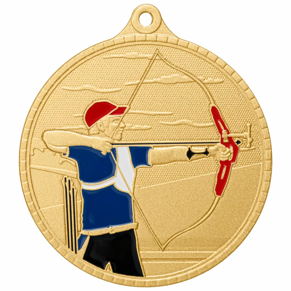 Фото Медаль MZP 610-55/G стрельба из лука (D-55мм, s-2 мм) со склада магазина Спортев