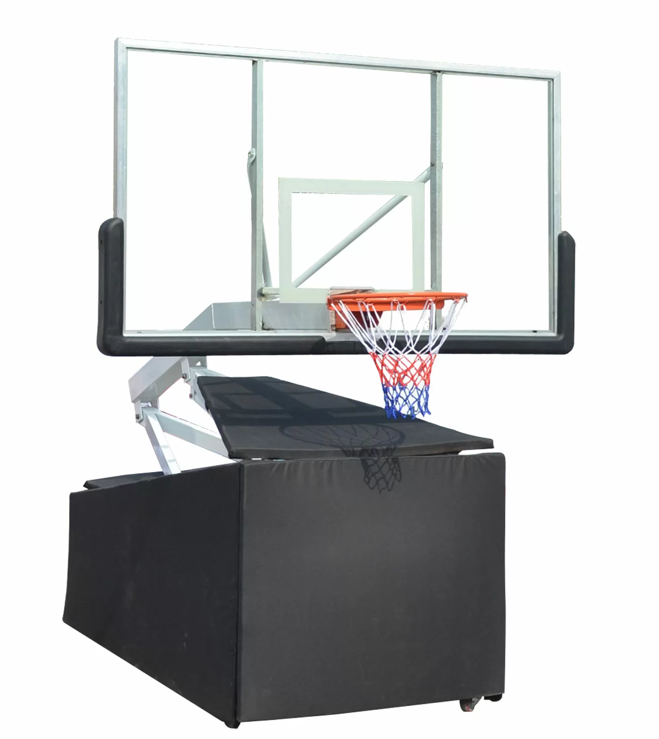 Фото Баскетбольная мобильная стойка DFC STAND72G 180x105CM стекло (семь коробов) со склада магазина СпортЕВ