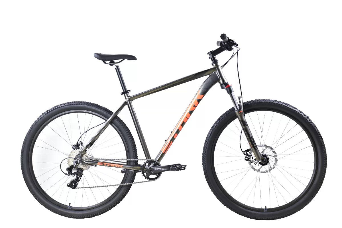 Фото Велосипед Stark Hunter 29.2 HD (2024) графитовый/оранжевый со склада магазина Спортев