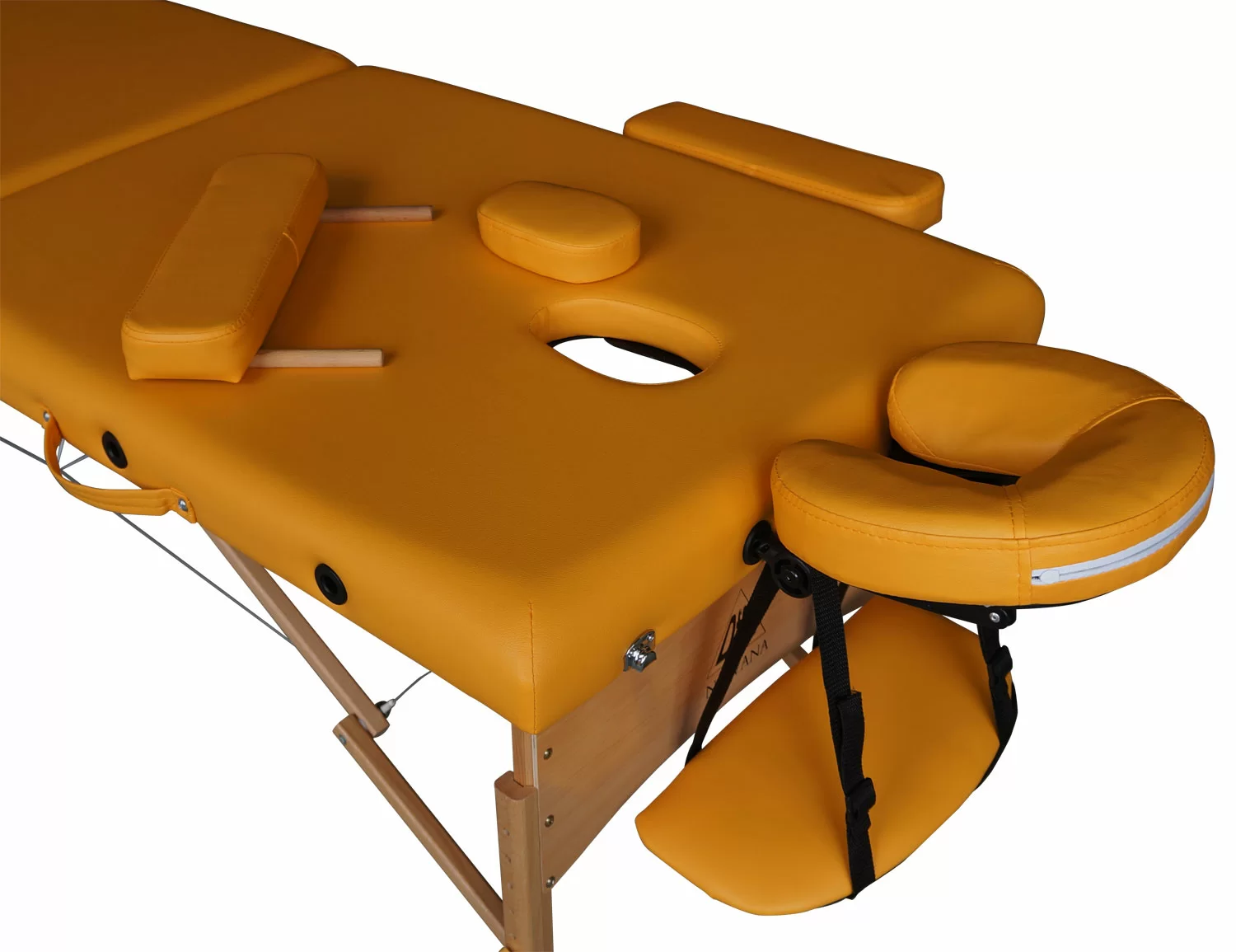 Фото Массажный стол DFC NIRVANA, Relax, дерев. ножки, цвет горчичный (Mustard) TS20111_M со склада магазина СпортЕВ