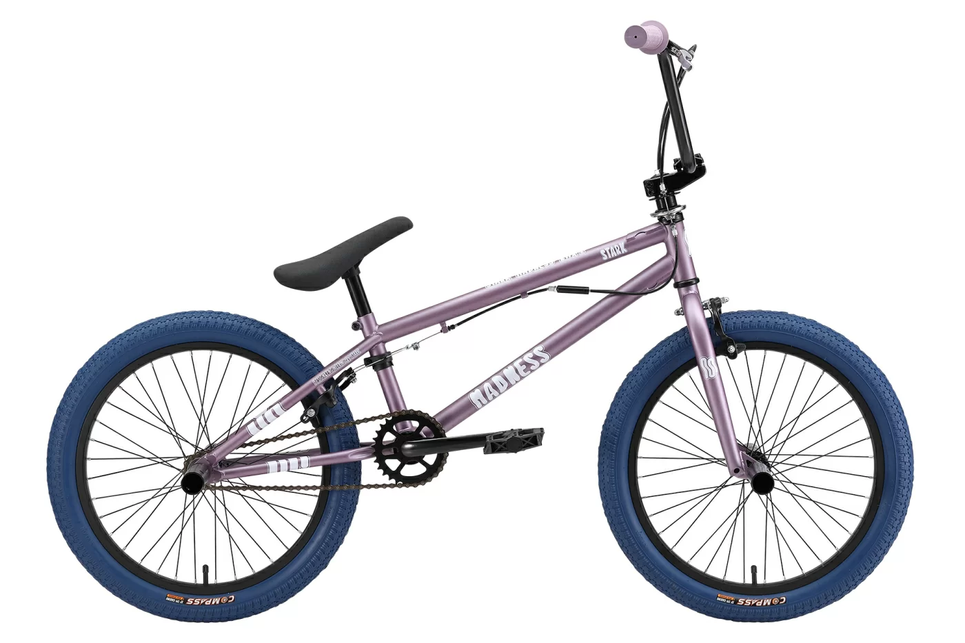 Фото Велосипед Stark Madness BMX 2 (2024) фиолетово-серый/перламутр/темно-синий со склада магазина Спортев