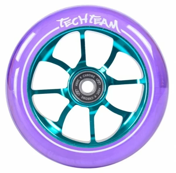 Фото Колесо для самоката TechTeam X-Treme 110 мм PO transparent purple со склада магазина СпортЕВ