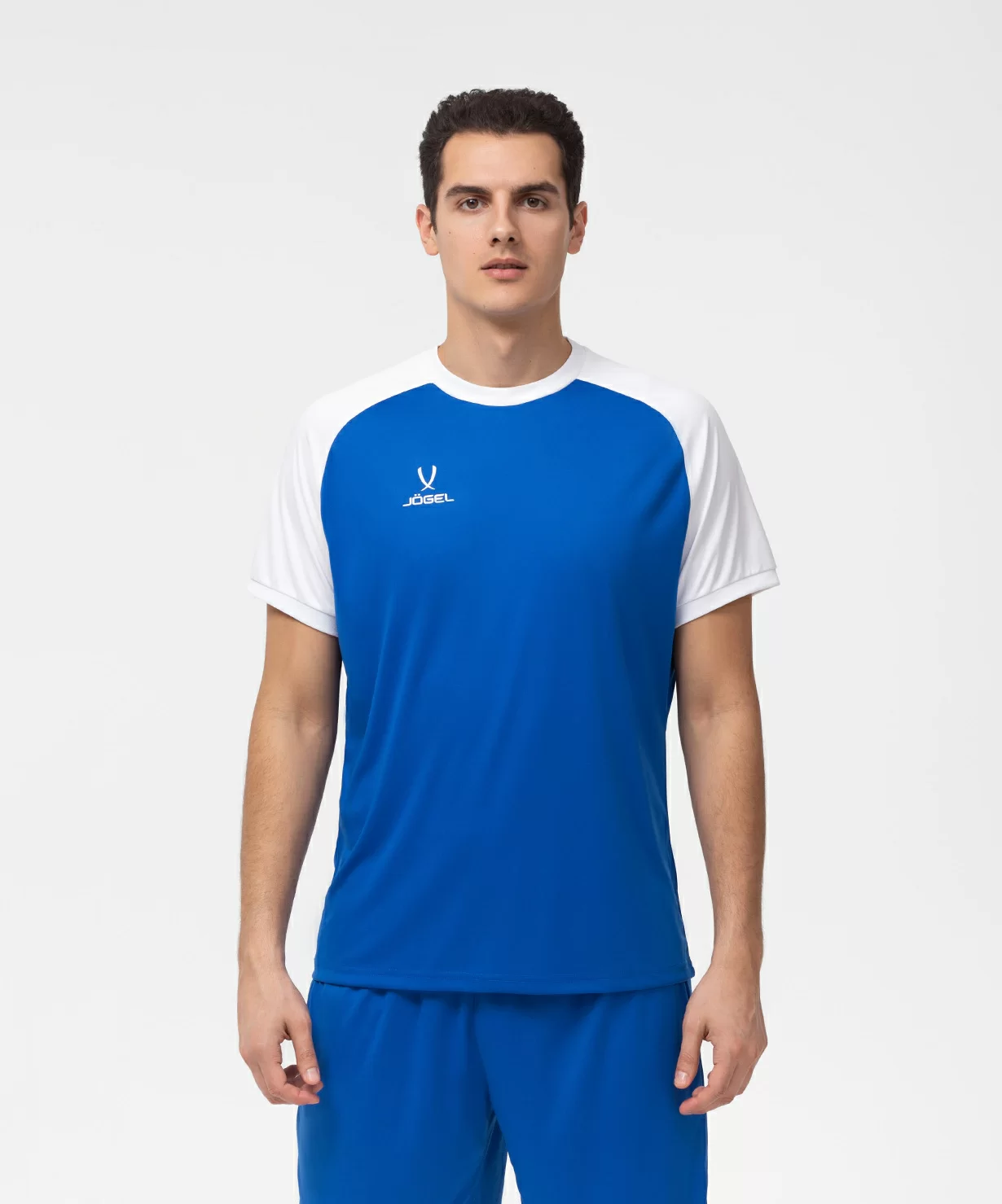 Фото Футболка игровая CAMP Reglan Jersey, синий/белый Jögel со склада магазина Спортев