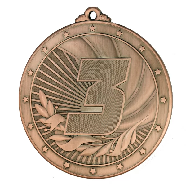 Фото Медаль MZ 31-70/B 3 место (D-70 мм, s-2,5 мм) со склада магазина Спортев