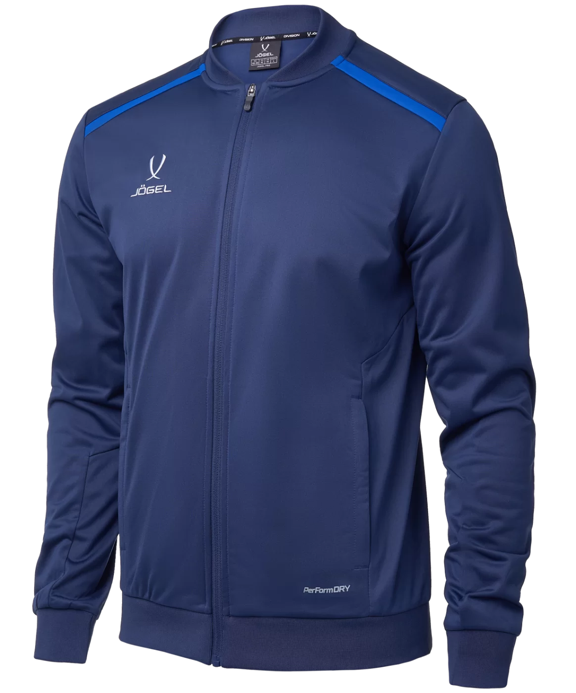 Фото Олимпийка DIVISION PerFormDRY Pre-match Knit Jacket, темно-синий Jögel со склада магазина СпортЕВ