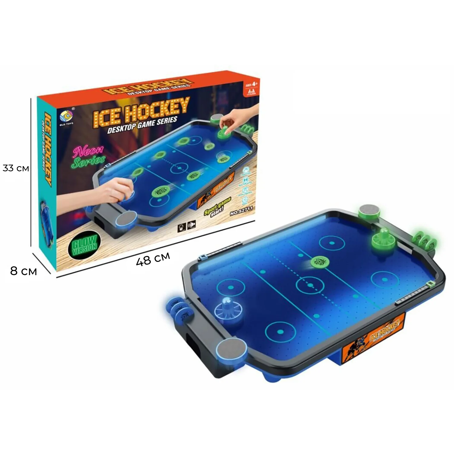 Фото Игровой стол - аэрохоккей DFC SB-AT-2711 со склада магазина Спортев