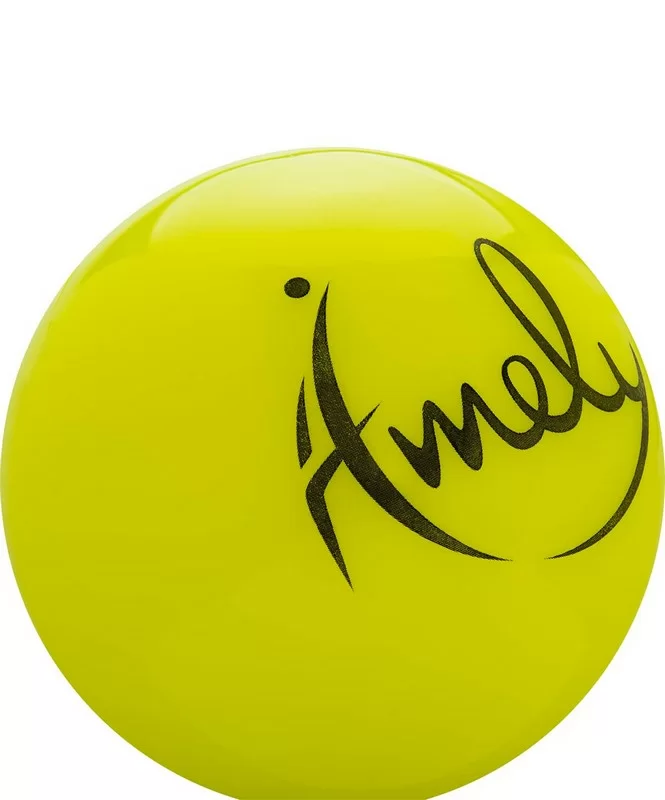 Фото Мяч для художественной гимнастики 15 см Amely AGB-301 желтый 19927 со склада магазина СпортЕВ