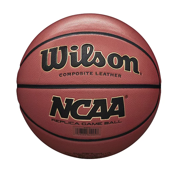 Фото Мяч баскетбольный Wilson NCAA Replica Comp Defl размер №7 коричневый WTB0730XDEF со склада магазина СпортЕВ
