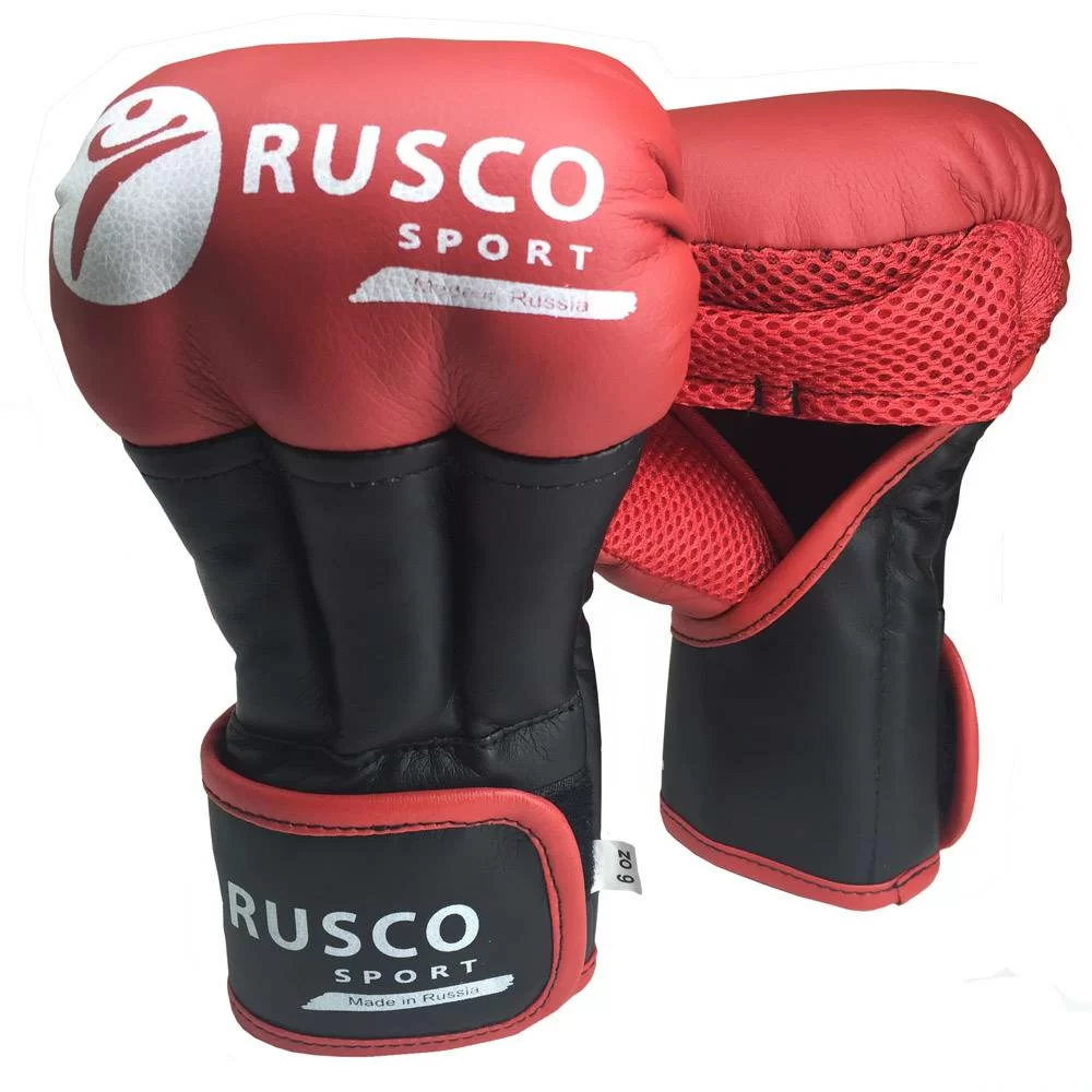 Фото Перчатки для рукопашного боя Rusco Sport New красные со склада магазина СпортЕВ
