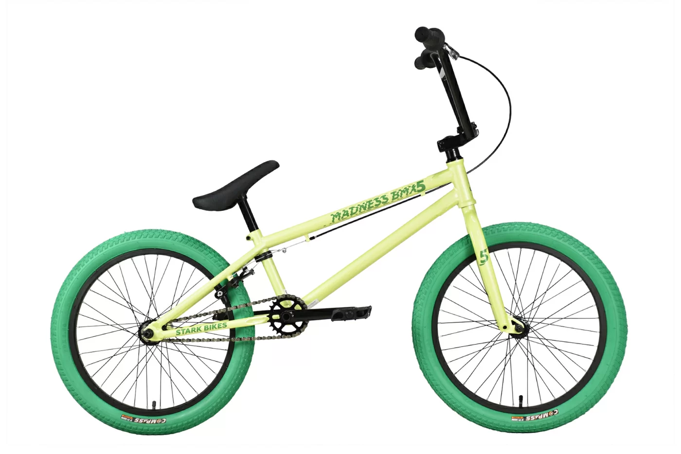 Фото Велосипед Stark Madness BMX 5 (2023) оливковый/зеленый/зеленый со склада магазина Спортев