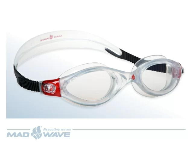 Фото Очки для плавания Mad Wave Clear Vision CP Lens red M0431 06 0 05W со склада магазина СпортЕВ
