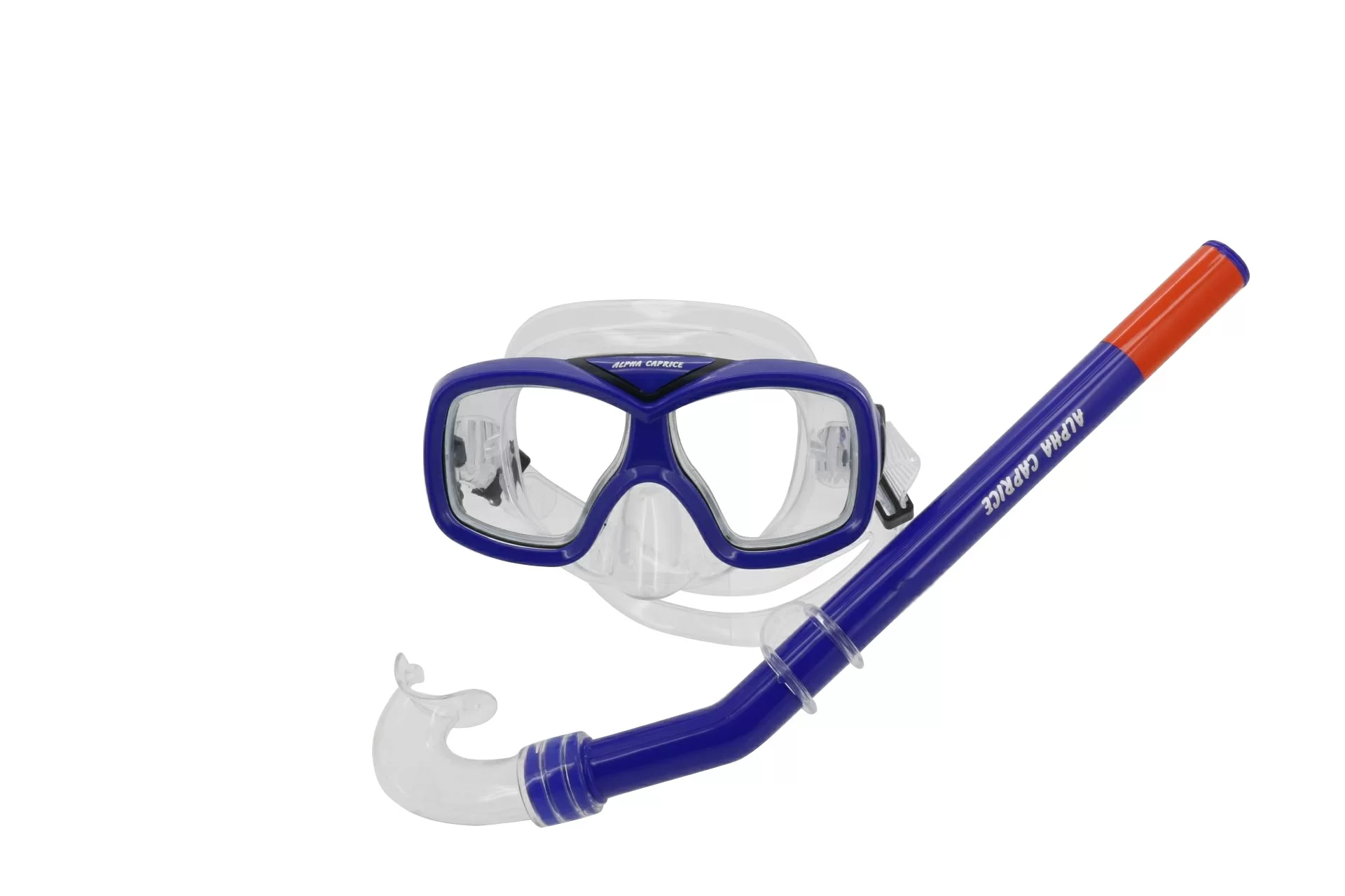 Фото Набор для плавания Alpha Caprice (маска+трубка) MS-1015S37 ПВХ синий со склада магазина Спортев