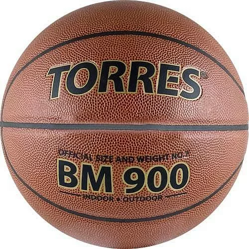 Фото Мяч баскетбольный Torres BM900 размер №7 ПУ темно оранж-черный B32037 со склада магазина СпортЕВ