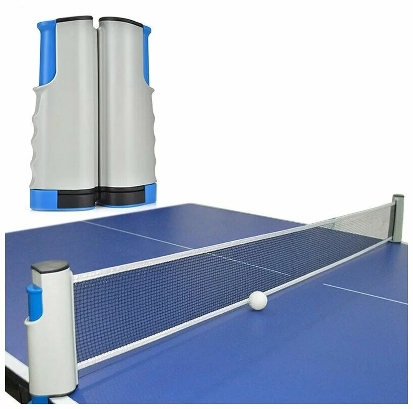 Фото Сетка для настольного тенниса E33569 с авторегулировкой серо-синяя со склада магазина СпортЕВ