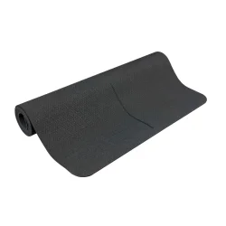 Коврик для йоги и фитнеса ПРОФ (угольно-черный) 5 мм PROFI-FIT