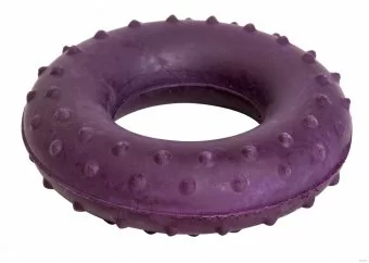 Фото Эспандер-кольцо кистевой 40 кг массажный фиолетовый ЭРКМ-40 со склада магазина СпортЕВ