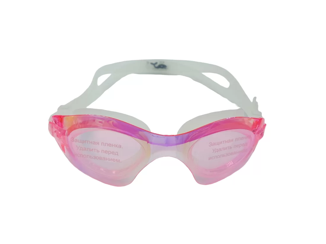 Фото Очки-маска для плавания Whale Y0M555-5 для взрослых белый/розовый со склада магазина СпортЕВ